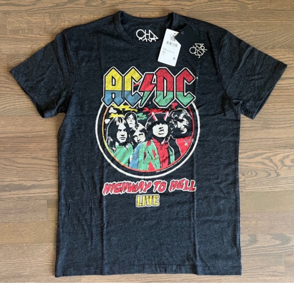 Chaser Mens AC/DC Highway to Hell Live Tee Size L - Picture 1 of 7